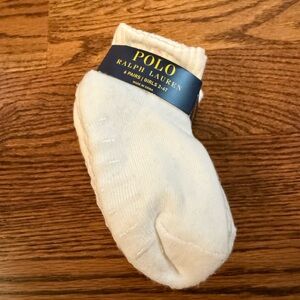 Brand new with tags Polo Ralph Lauren White Girls' Socks